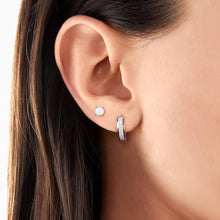Load image into Gallery viewer, Opal Stud Hoop Earrings
