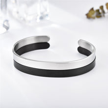 Load image into Gallery viewer, Titanium steel adjustable C-shaped bracelet
