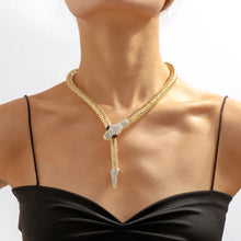 Load image into Gallery viewer, Zircon Snake Necklace
