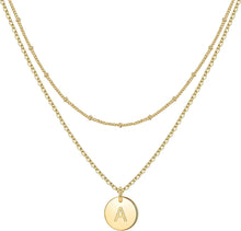 Load image into Gallery viewer, Gold Rose Engraved Hammered Coin Necklaces
