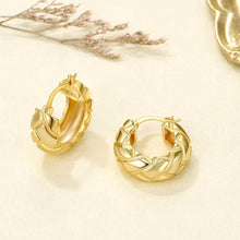 Load image into Gallery viewer, Gold Plated Chunky Hoop Earrings
