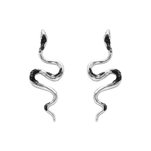 Medusa Long Snake shaped Earrings