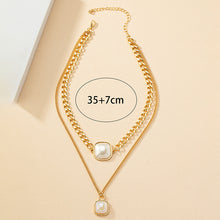 Load image into Gallery viewer, Square Thick Chain Necklace
